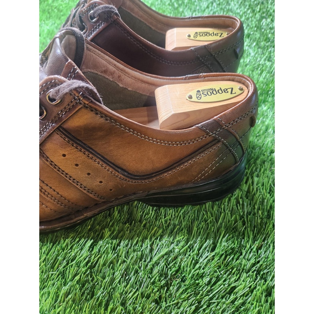 Clarks Shoes Mens Size 11 Brown Leather Lace Up Casual Comfort Sneakers 70852 - Picture 5 of 10